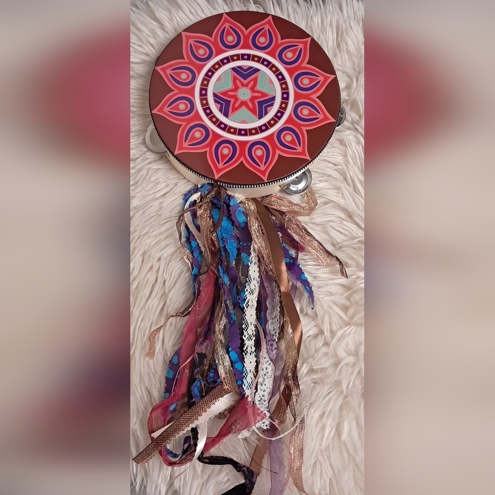 8" Festival Tambourine - Picture 2 of 4